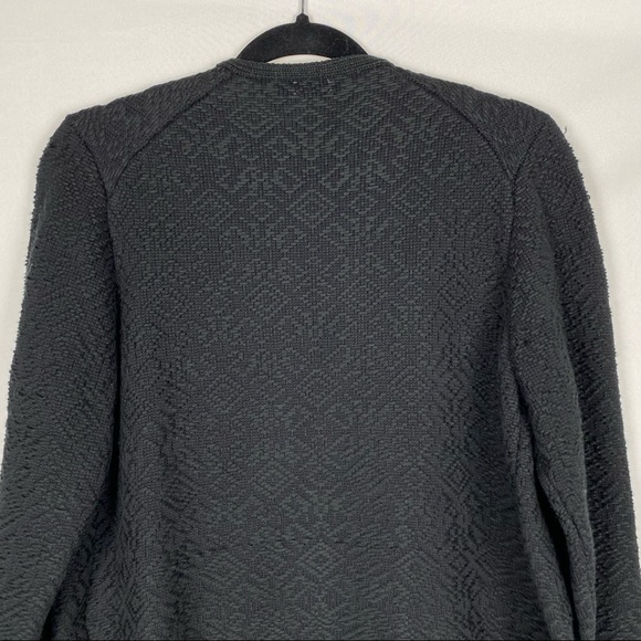 Faherty Santa Ana Black Diamond Embroidered Fringe Sweater Jacket - Picture 10 of 12